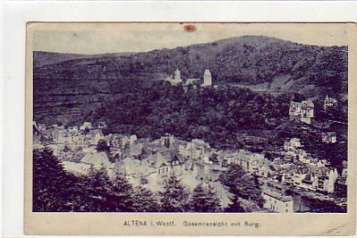 Altena Westfalen mit Burg ca 1915