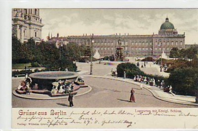 Berlin Mitte Schloss Lustgarten 1902