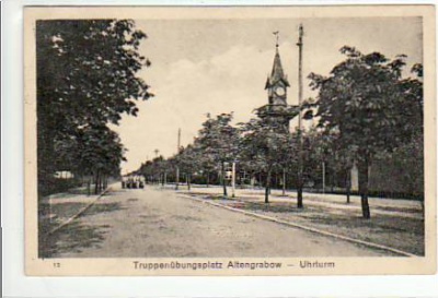 Altengrabow Truppenübungsplatz Uhrturm ca 1915