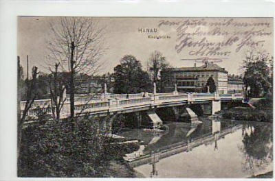 Hanau am Main Kinzigbrücke 1908