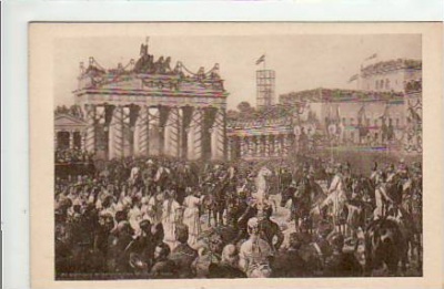 Berlin Mitte Brandenburger Tor Kornblumentag 1911
