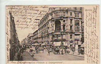 Berlin Mitte Friedrichstraße und Leipzigerstraße 1905