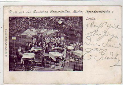 Berlin Mitte Restaurant Spandauerbrücke 1899