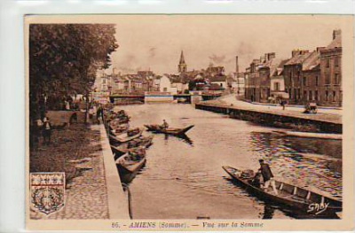 Amiens Frankreich Vue sur la Somme ca 1915