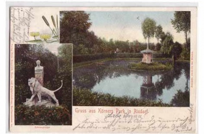 Berlin Rixdorf Körners Park um 1900