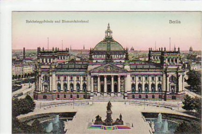 Berlin Mitte Reichstagsgebäude ca 1910