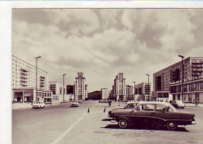 Berlin Friedrichshain Stalinallee 1964
