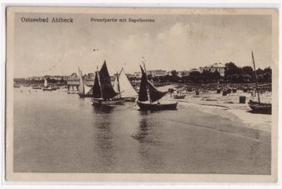 Ahlbeck Segelboote am Strand