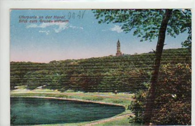 Berlin Grunewald Havel Ufer am Grunewaldturm ca 1915