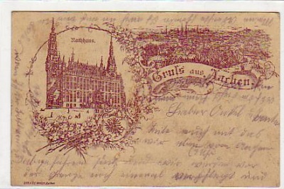Aachen Rathaus und Stadt