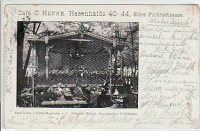 Berlin Kreuzberg Cafe Heyne Hasenhaide 1900