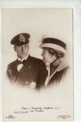 Adel Monarchie Prinz Adalbert von Preussen und Frau