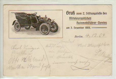 Berlin Stiftungsfest Automobilführer-Vereins 1904