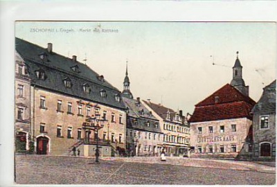 Zschopau Erzgebirge Markt 1913