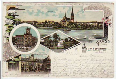 Berlin Wilmersdorf Litho Ansichtskarte von 1901