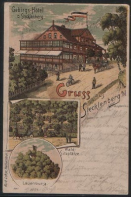 Stecklenberg Gebirgs Hotel Litho