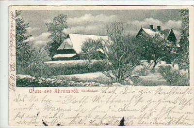 Ahrensbök Försterei im Winter 1899