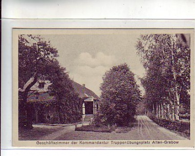 Altengrabow Truppenübungsplatz Geschäftszimmer ca 1930