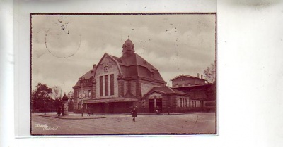 Mönchengladbach Rheydt Bahnhof Foto Karte 1928