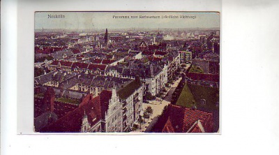 Berlin Neukölln vom Rathausturm 1917