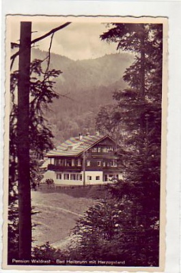 Bad Heilbrunn Pension Waldrast 1937