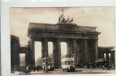 Berlin Mitte Brandenburger Tor Foto Karte auto-Bus 1929