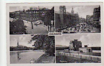Chemnitz Bahnhof Flughafen Markt 1942