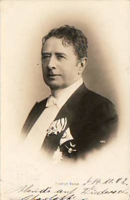 Schauspieler ca 1903 Friedrich Haase