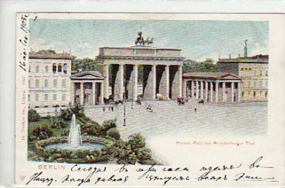 Berlin Mitte Brandenburger Tor 1905