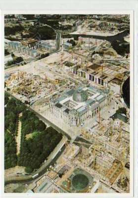 Berlin Mitte Reichstagsgebäude Baustelle 1999