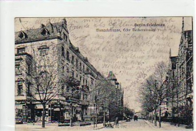 Berlin Friedenau Menzelstrasse Ecke Beckerstrasse 1920