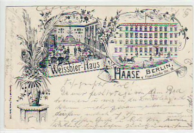 Berlin Mitte Weissbier-Haus Haase 1898