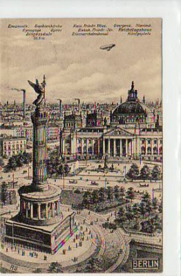 Berlin Tiergarten Siegessäule 1919