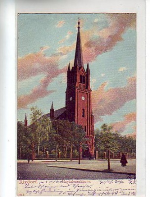 Berlin Rixdorf Kirche 1910