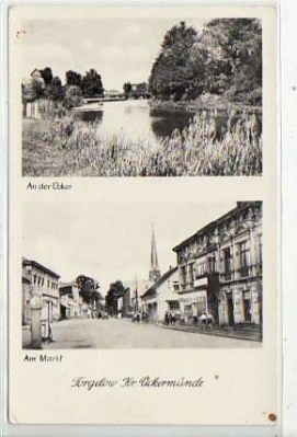 Torgelow Markt und Ücker 1954