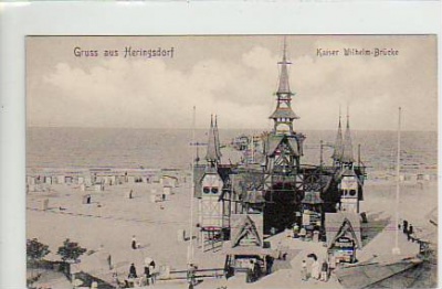 Ostseebad Heringsdorf Kaiser-Wilhelm-Brücke ca 1910