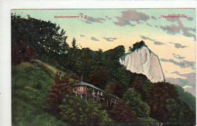 Stubbenkammer Saßnitz auf Rügen Feuerregenfelsen ca 1915