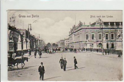 Berlin Mitte Unter den Linden 1909