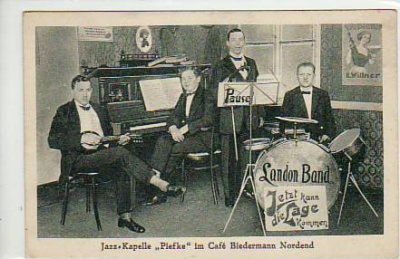 Berlin Pankow Jazz-Kapelle Piefke Cafe Biedermann Nordend ca 193