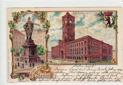 Berlin Mitte Rathaus und Berolina 1900