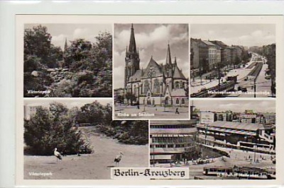 Berlin Kreuzberg kleine Bilder AK ca 1945