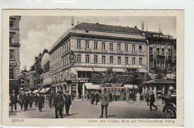 Berlin Mitte Unter den Linden Konditorei König 1928