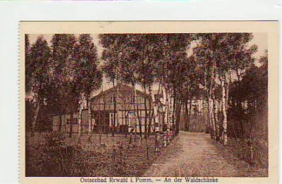 Ostseebad Rewahl Pommern Waldschänke ca 1925