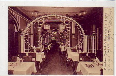 Berlin Mitte Restaurant Brady Jägerstraße 1910