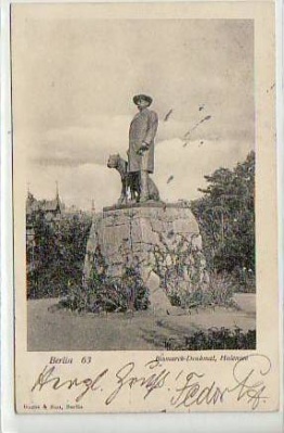 Berlin Grunewald Bismarck-Denkmal Halensee 1900