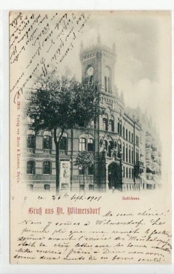 Berlin Wilmersdorf Rathaus 1901
