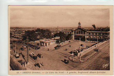 Amiens Frankreich La Gare,Bahnhof ca 1915