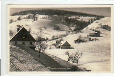 Bad Reinerz Schlesien Foto Karte Winter ca 1925