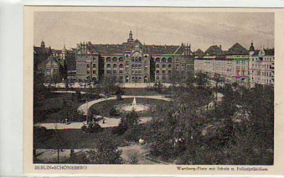 Berlin Schöneberg Wartburg-Platz Polizeipräsidium ca 1915