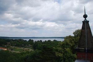 Ausblick vom Kirchturm auf den Schwielowsee
